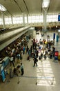 Passport control at the international airport in vietnam Royalty Free Stock Photo